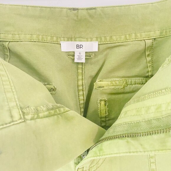 Lime Green Utility Chic — B.P. Cargo Pants (Size 6) - Picture 10 of 17